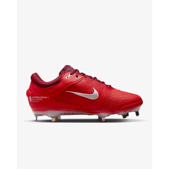 Nike Hyperdiamond 4 Elite Women's Softball Cleats CZ5917-616 Red Size 8.5 - Picture 3 of 9